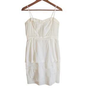 Designer Cocktail Chic Modern Elegance BCBGMaxazria Strapless Tiered Dress 8